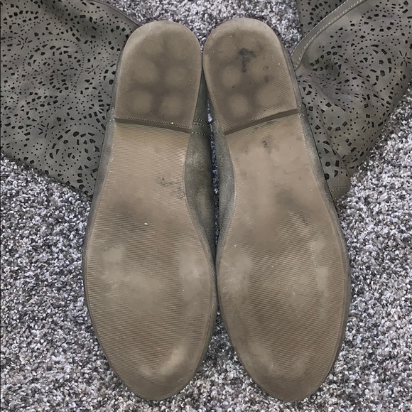 Vegan Leather Cutout Tall Shaft Boots - Picture 3 of 4